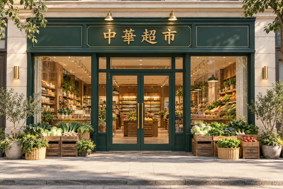 中華超市门店设计概念图